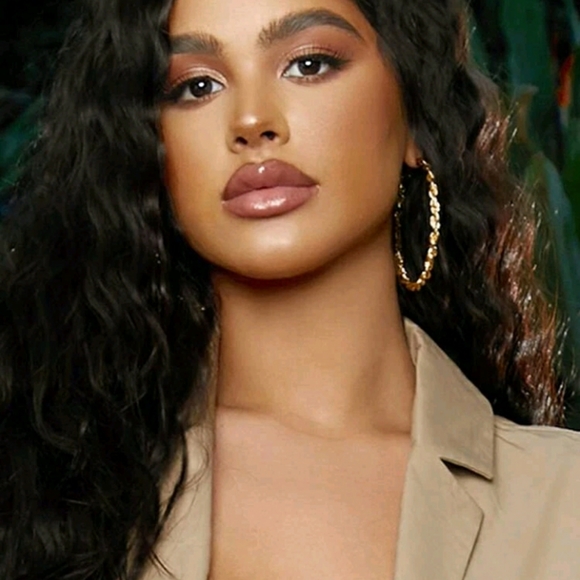 Gold Boho Hoop Earrings - Picture 4 of 7